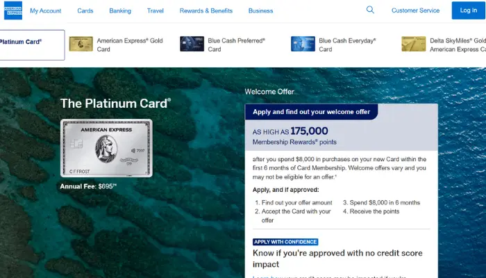 The Platinum Card from American Express The Platinum Card from American Express