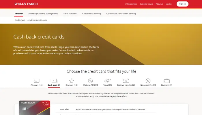 Wells Fargo Active Cash Wells Fargo Active Cash