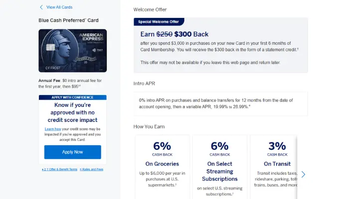 Amex Blue Cash Preferred Amex Blue Cash Preferred