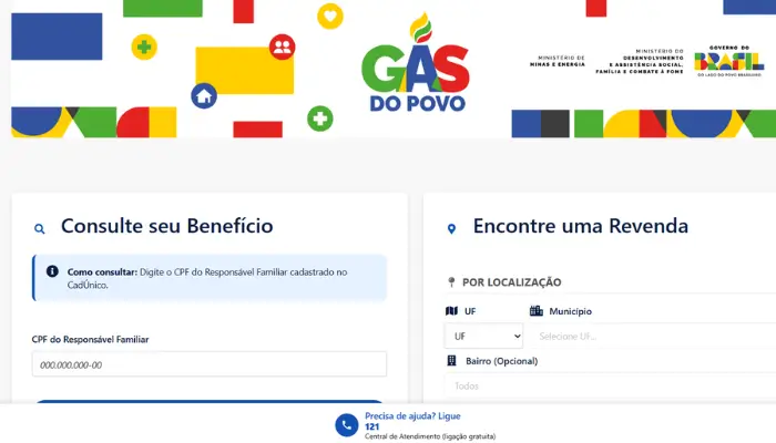 Como se inscrever no Gás do Povo